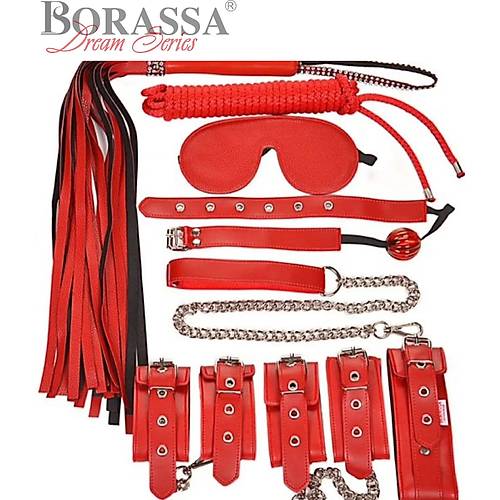 Fetişh 7 li Kırmızı Fantezi Set Bursa Erotik Shop Fetişh 7 li Kırmızı Set