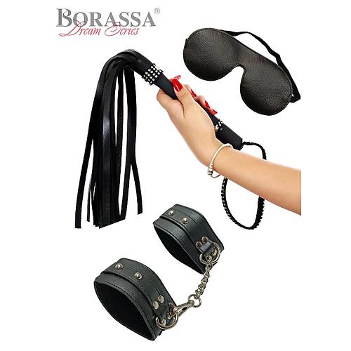 Siyah Fetişh 3 lü Seti Bursa Sex Shop Siyah Fetişh 3 lü Set