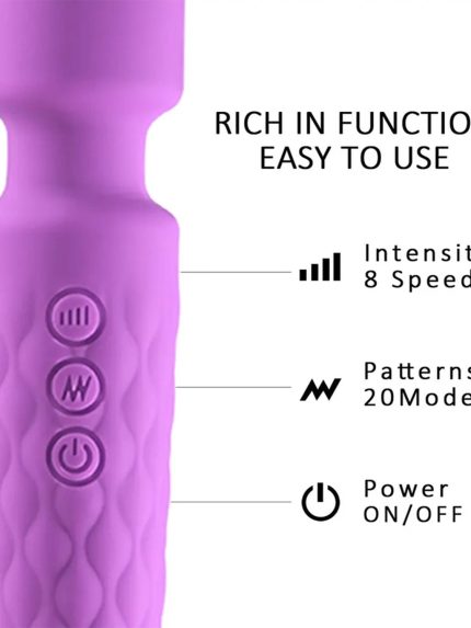 Bursa Erotik Shop bukulebilir baslikli wand vibrator mor