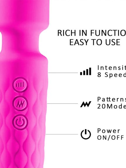 Bursa Erotik Shop bukulebilir baslikli wand vibrator Pembe
