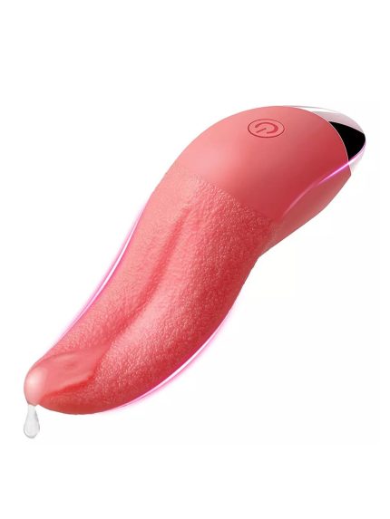 Gerçekçi Dil Vibratör Pembe