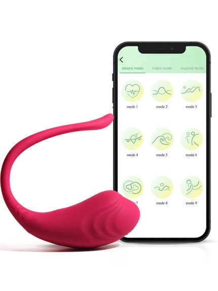 Telefon Kontrollü Modern Vibratör Pembe