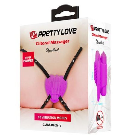 10 Titreşim Fonksiyonlu Belden Bağlamalı Vajinal Kelebek Vibratör - Heartbeat