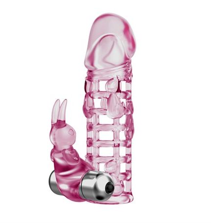 13 Cm Klitoris Uyarıcılı Titreşimli Penis Kılıfı