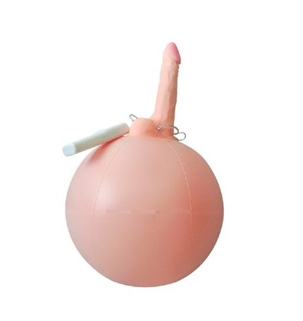 16 Cm Realistik Titreşimli İnflatable Pilates Toplu Vibratör Penis