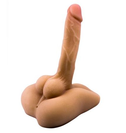 2 İşlevli Realistik 18 Cm Penisli Erkek Kalça