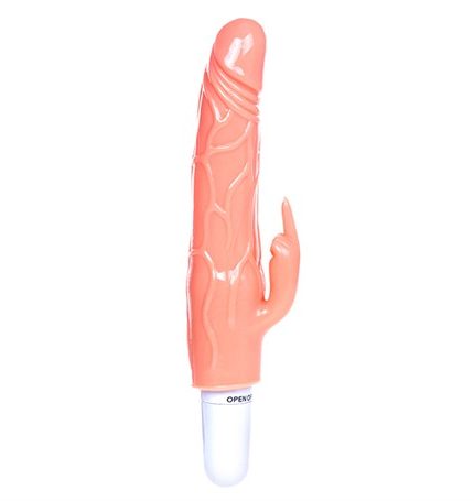 20 Cm Klitoris Uyarıcılı Titreşimli Vibratör Dildo Penis