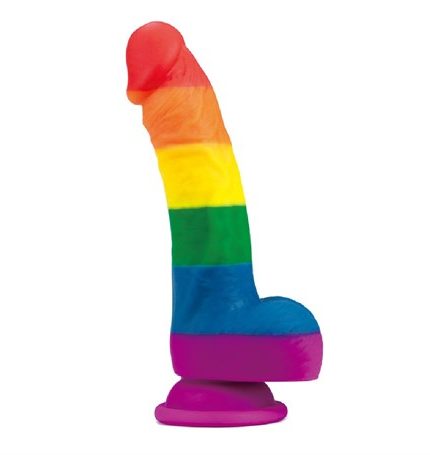 20,5 Cm Renkli Realistik Vantuzlu Dildo Penis