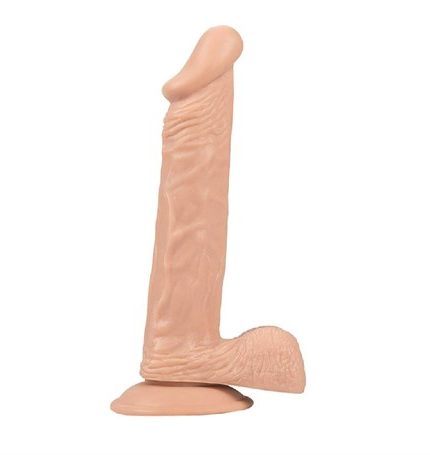 24 Cm Vantuzlu Realistik Penis Anal Vajinal Dildo