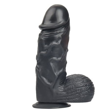 24,5 Cm Vantuzlu Realistik Zenci Penis Anal Vajinal Dildo