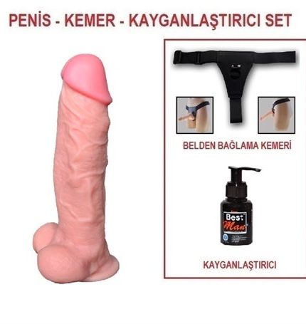 27 Cm Belden Bağlamalı Realistik Dildo Penis - J. King