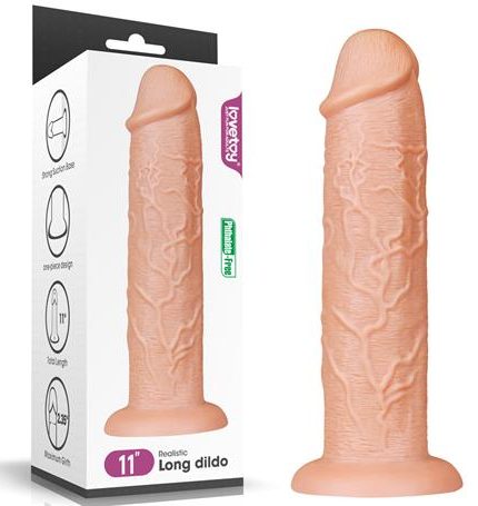 28 Cm Gerçekçi Testissiz Kalın Dildo Penis