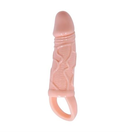 3 Cm Dolgu Uzatmalı Titreşimli Penis Kılıfı Prezervatif Vibratör