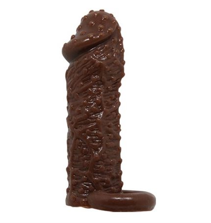 4 Cm Uzatmalı Damarlı Penis Kılıfı