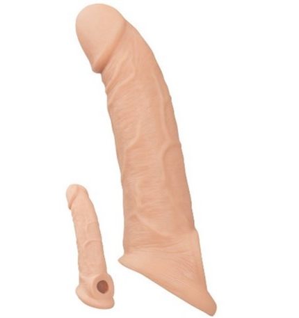 6,5 Cm Dolgulu Realistik Penis Kılıfı