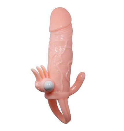 Anal Vajinal Klitoral Uyarıcılı Titreşimli Penis Kılıfı