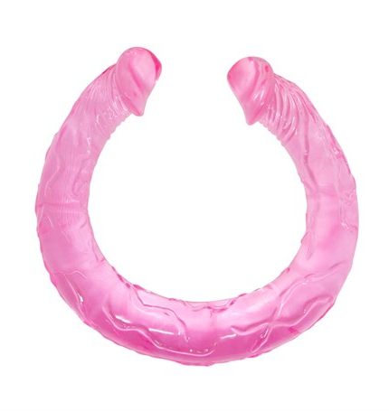 Double Dones 44 Cm Çift Taraflı Jel Yumuşak Penis Dildo
