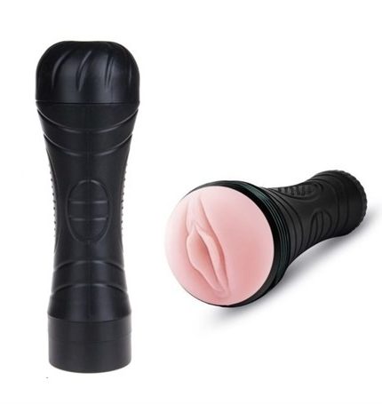 Fener Tipi Titreşimli  Realistik Suni Vajina Erkek Mastürbatör
