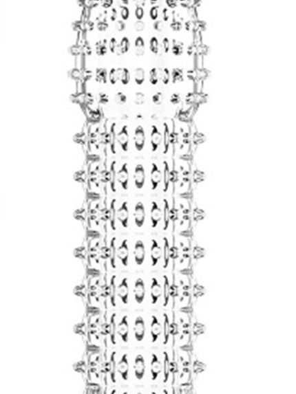 13 Cm Kabartmalı Güçlü Uyarıcı Dildo Uzatmalı Penis Kılıfı