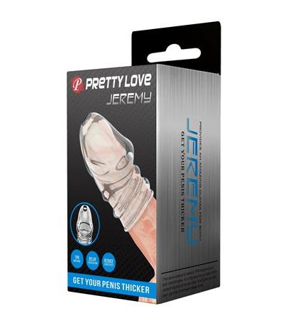 Kalınlaştırıcı Şeffaf Penis Kılıfı - Jeremy