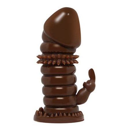 Klitoral Uyarıcılı Tırtıklı Boğumlu Penis Kılıfı