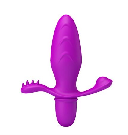 Klitoral Uyarıcılı Titreşimli Anal Plug