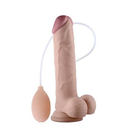 Su Fışkırtmalı Vantuzlu Ten Dokulu 23 Cm Penis