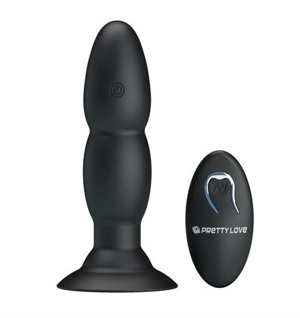 USB Şarjlı 4 Titreşim Ve 4 Yuvarlanma Modlu Uzaktan Kumandalı Vibratör Ve Anal Plug