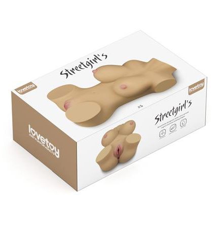 Yarım Vücut Anal Vajinal Silikon Seksi Masturbator - Street Girl