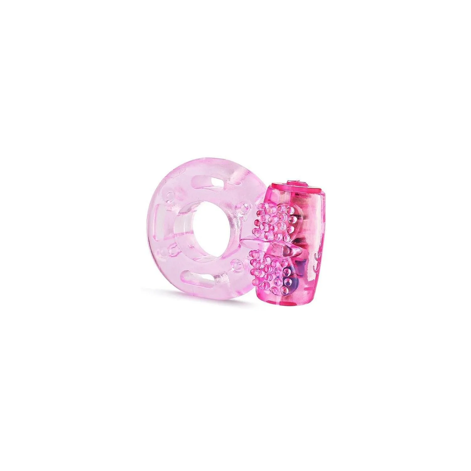 Titreşimli Pembe Silikon Penis Halkası