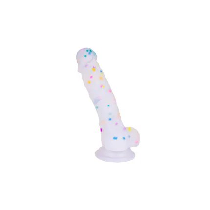 Silikon Realistik Gökkuşağı Dildo 18Cm