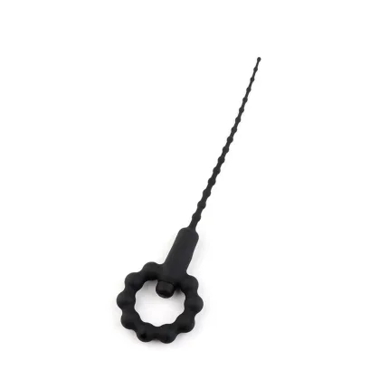 Titreşimli Boğumlu Penis Plug Siyah