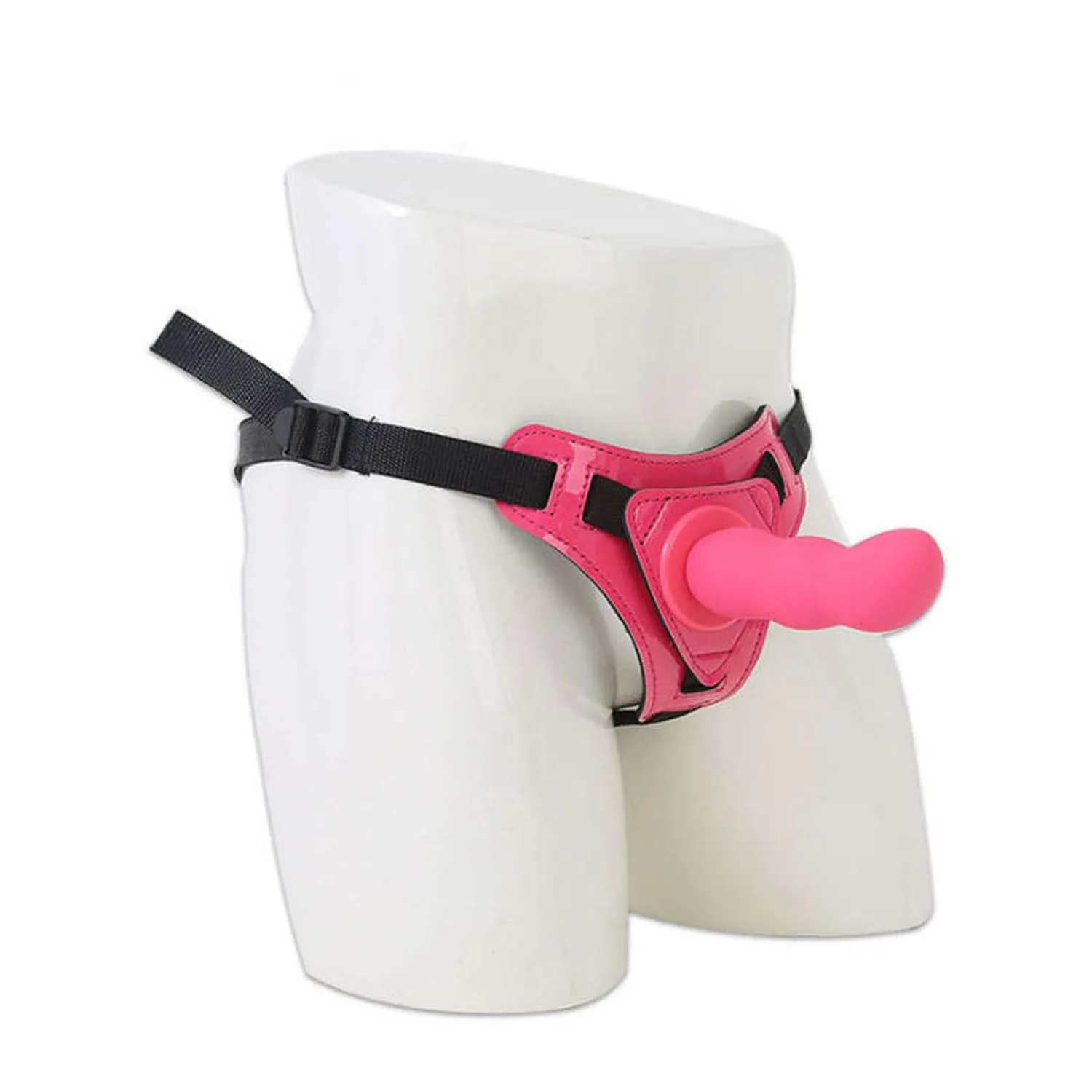 Belden Bağlamalı Modern Dildo Pembe 12,5 Cm