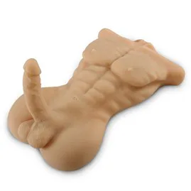 2 İşlevli Gerçek Ölçülerde Realistik 18 Cm Penisli Erkek Vücut - Daniel