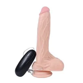 20,5 Cm Gerçekçi Titreşimli Dildo Vibratör Penis - Holy Dragon