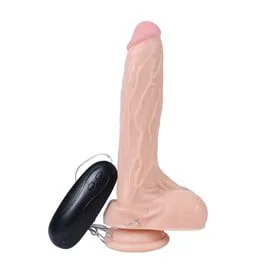 20,5 Cm Gerçekçi Titreşimli Dildo Vibratör Penis - Holy Dragon