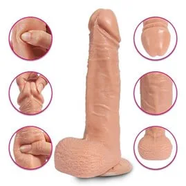20 Cm Usb Şarjlı Gidip Gelmeli Realistik Kalın Vibratör Penis - Kaier