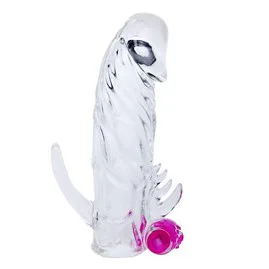 13 Cm Titreşimli Klitoris Uyarıcılı Penis Kılıfı
