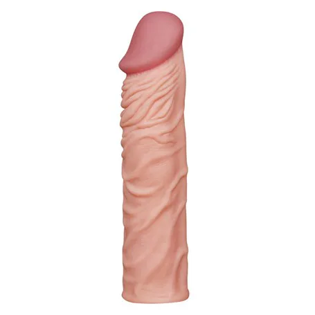 Nature Extender 5 Cm Dolgulu Premium Ten Rengi Silikon Penis Kılıfı