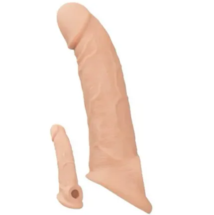 6,5 Cm Dolgulu Realistik Penis Kılıfı