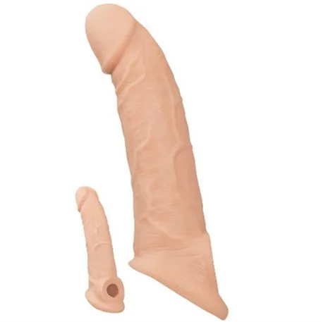 6,5 Cm Dolgulu Realistik Penis Kılıfı
