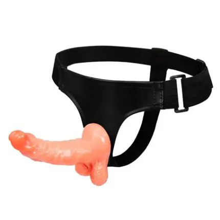 15 Cm Belden Bağlamalı İçi Dolu Strapon Penis