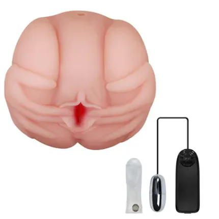 Lifelike 2 İşlevli Titreşimli Suni Vajinal Ve  Anal Masturbatör