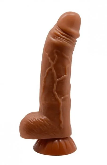 Yeni Nesil Çift Katmanlı 18 Cm Realistik Dildo Penis