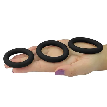 3'Lü Silikon Penis Halkası