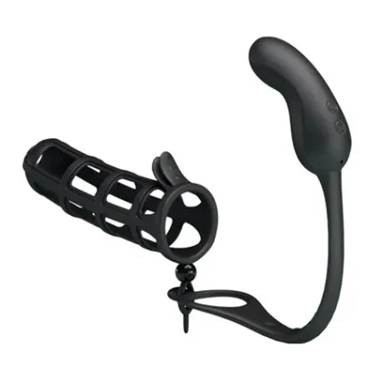 Penis Kılıflı Usb Şarjlı Titreşimli Anal Plug