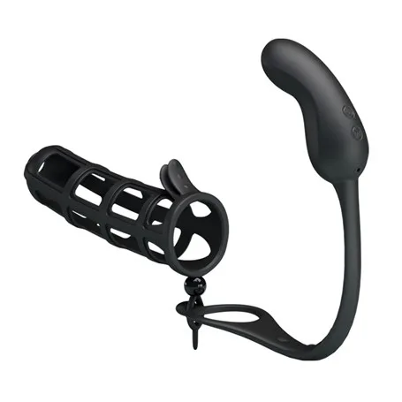 Penis Kılıflı Usb Şarjlı Titreşimli Anal Plug