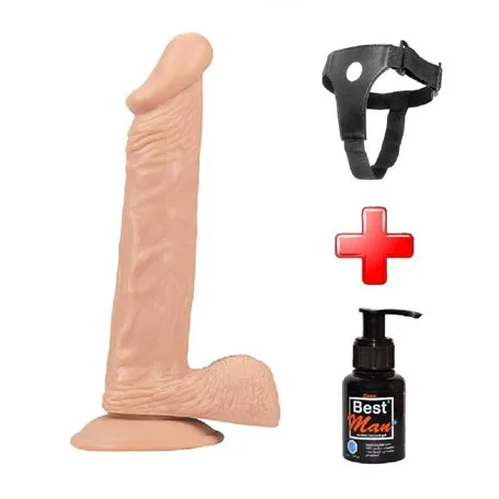 24 Cm Belden Bağlamalı Vantuzlu Realistik Penis Anal Vajinal Dildo