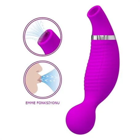 Usb Şarjlı 12 Emme Ve 12 Titreşim Fonksiyonlu Teknolojik Vibratör- Pecker