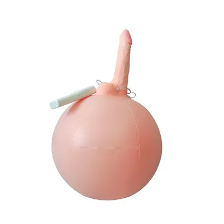 16 Cm Realistik Titreşimli İnflatable Pilates Toplu Vibratör Penis
